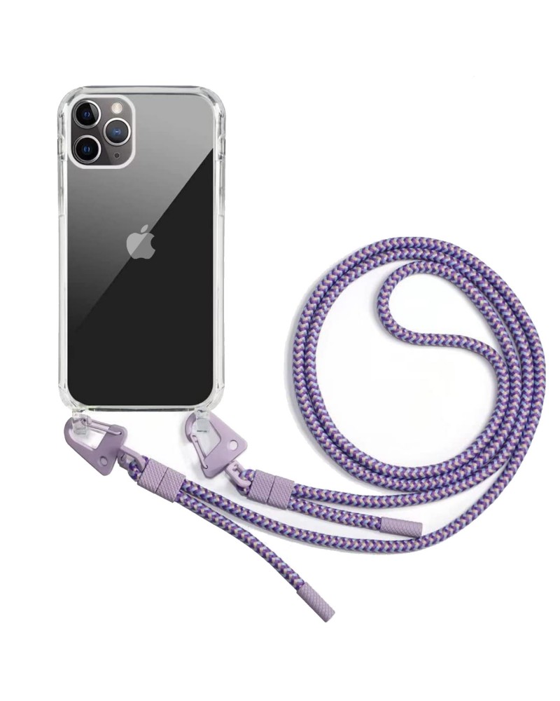 Phone Necklace Purple/Blue/Yellow