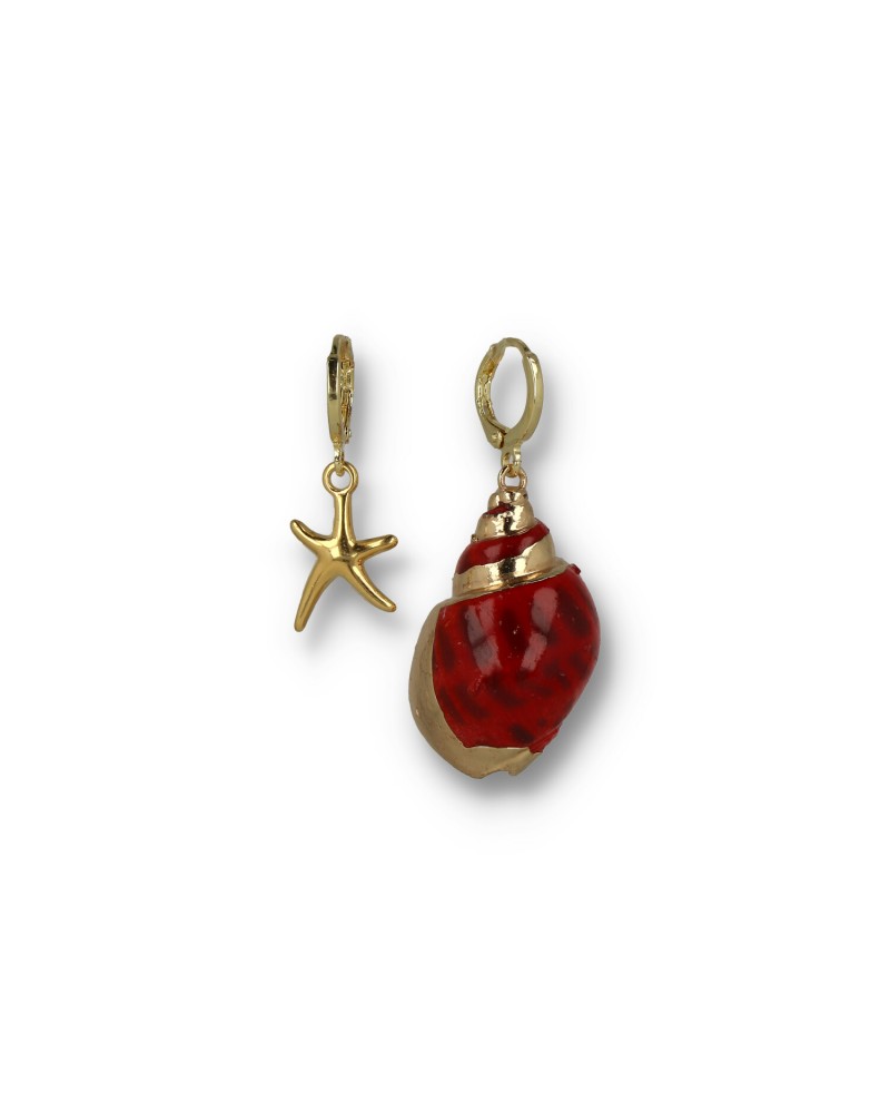 Shell and Star Earrings (Macu)