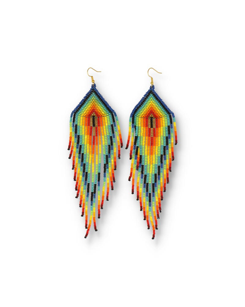 New Mexico Earrings Red Orange Yellow