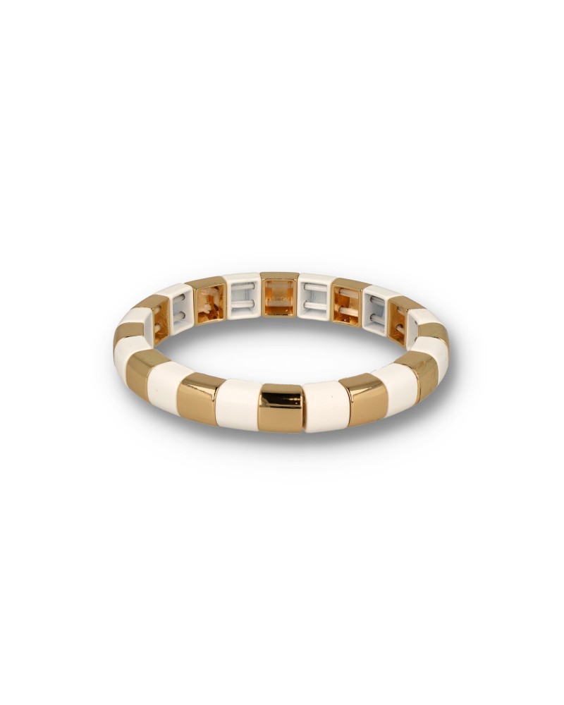 Lego Tubolar white/gold bracelet