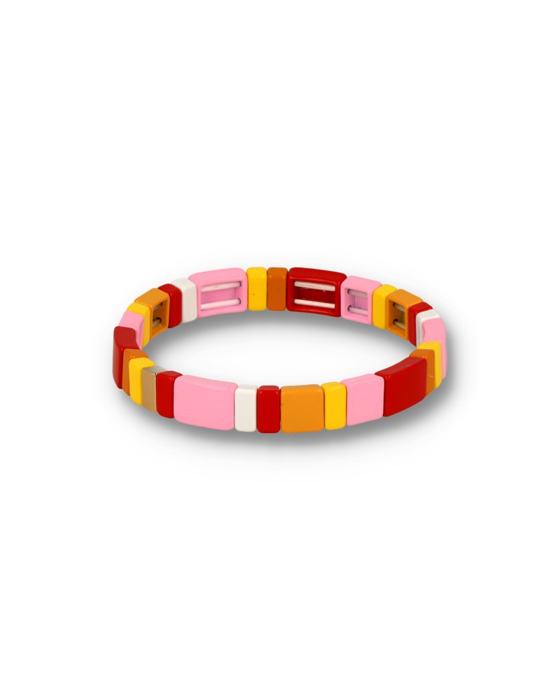 Lego small pink/yellow/red bracelet