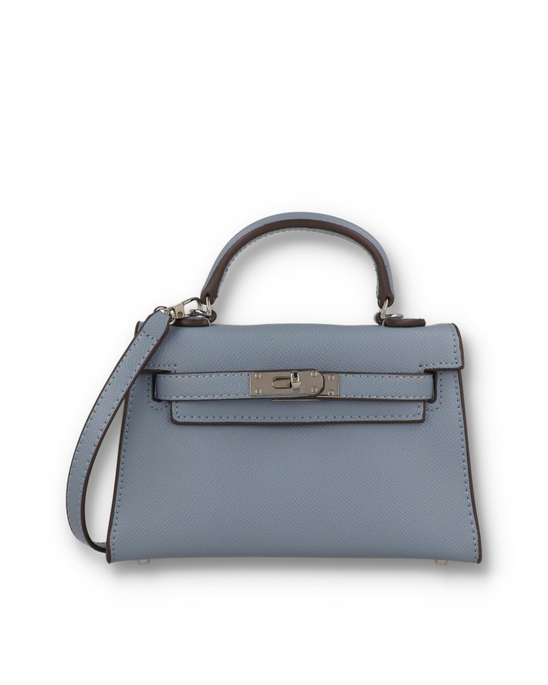 O bag blue handbag MINI Polvere s řetízkovým držadlem a modrou koženkou -  Women's Handbags, Bags • Differenta.com